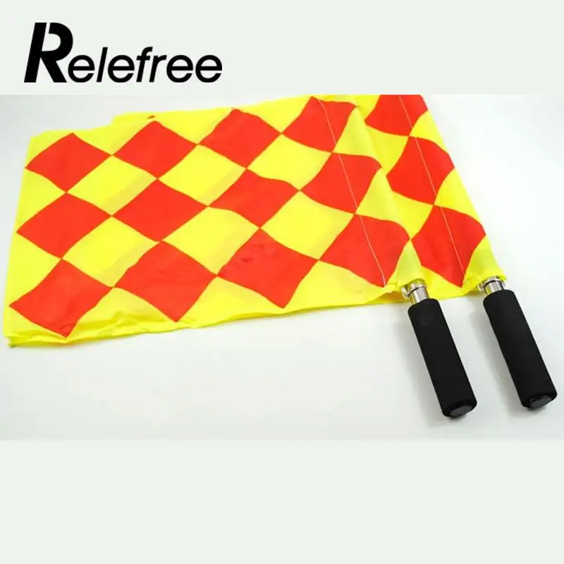 2 قطع relefree الحكم أعلام إشارة العلم فريق الرجبي كرة الهوكي الرياضية عالية الجودة