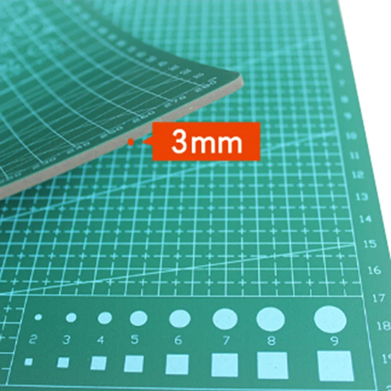 A3 многоцелевой бумагорез резка коврики ремесло Двусторонняя прочного ПВХ печатных 450*300*3 мм