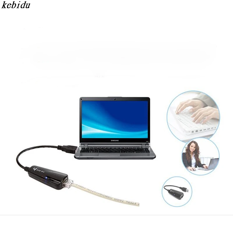 Kebidu Usb Ethernet адаптер USB 2,0 Сетевая карта USB Ethernet RJ45 Lan 10/100 Мбит/с Интернет для Windows 7/8/10/XP Usb Ethernet