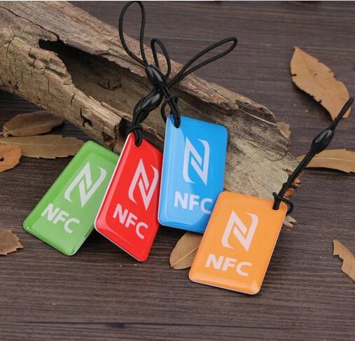 4 шт./партия) Ntag216 NFC метки ключ жетон 13,56 МГц RFID смарт-карты этикетки для всех NFC android телефон