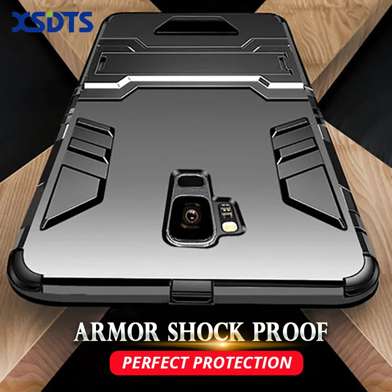 

Armor Shockproof Case For Samsung Galaxy Note 8 9 S8 S9 A6 A8 Plus A9 A7 2018 A9S Star Lite A750 PC+Silicone Phone Cover Coque