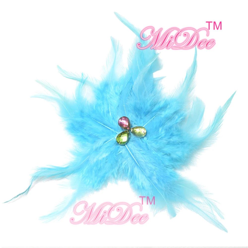 

Girls Headpiece Feather Flower Fancy Headpieces For Dance Party