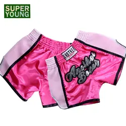 MMA Kick боксерские шорты для мужчин женщин Муай Тай Grappling мужские шорты для купания детей фитнес мальчиков и девочек борьба Kickboxing детская