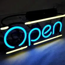 Изготовленный На Заказ Open Glass неонового света вывеска пивной бар