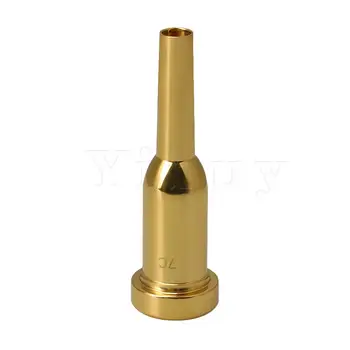 

Yibuy Golden Trumpet Mouthpiece Brass Material Rim Cup Trumpet Accessory