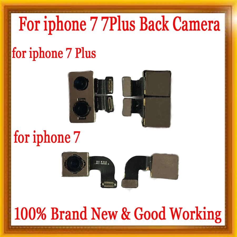 

100% Brand New Back Real Main Lens Camera For iPhone 7 7Plus Camera Flex Cable Replacement,Good quality