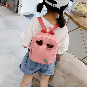 

Cute Children Carrot Ear Decor Travel Backpack Kids Girls School Bags Small Knapsack Canvas Rucksack