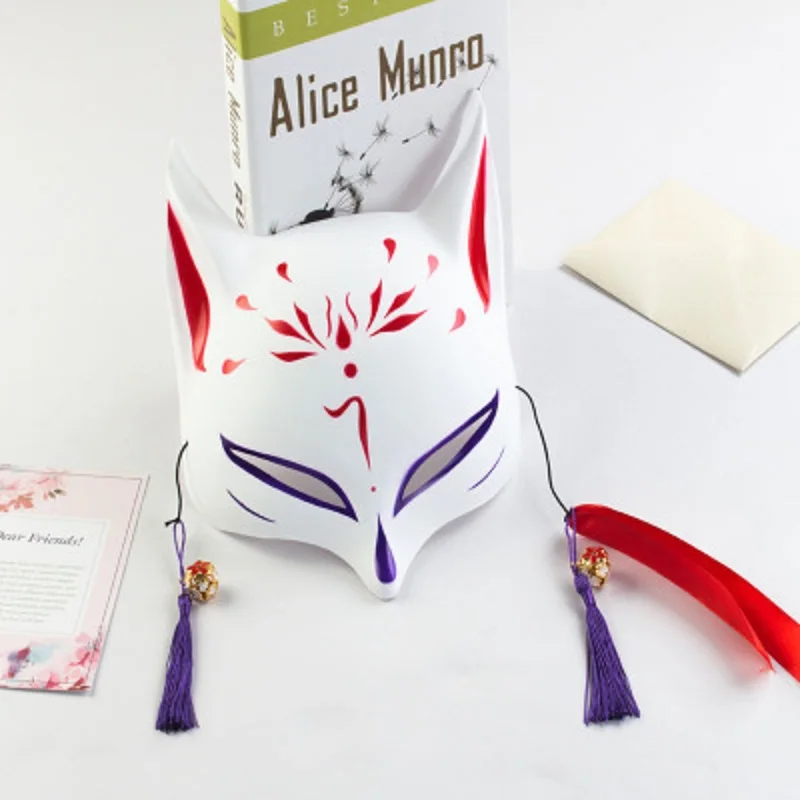 

Dayoff Charming Fox Demon Mask Cat Full Face Cat Face Mask Anime Fox Cosplay Mask Unique Cosplay Mask Party Costume Dress Up AC4