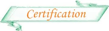 Certification