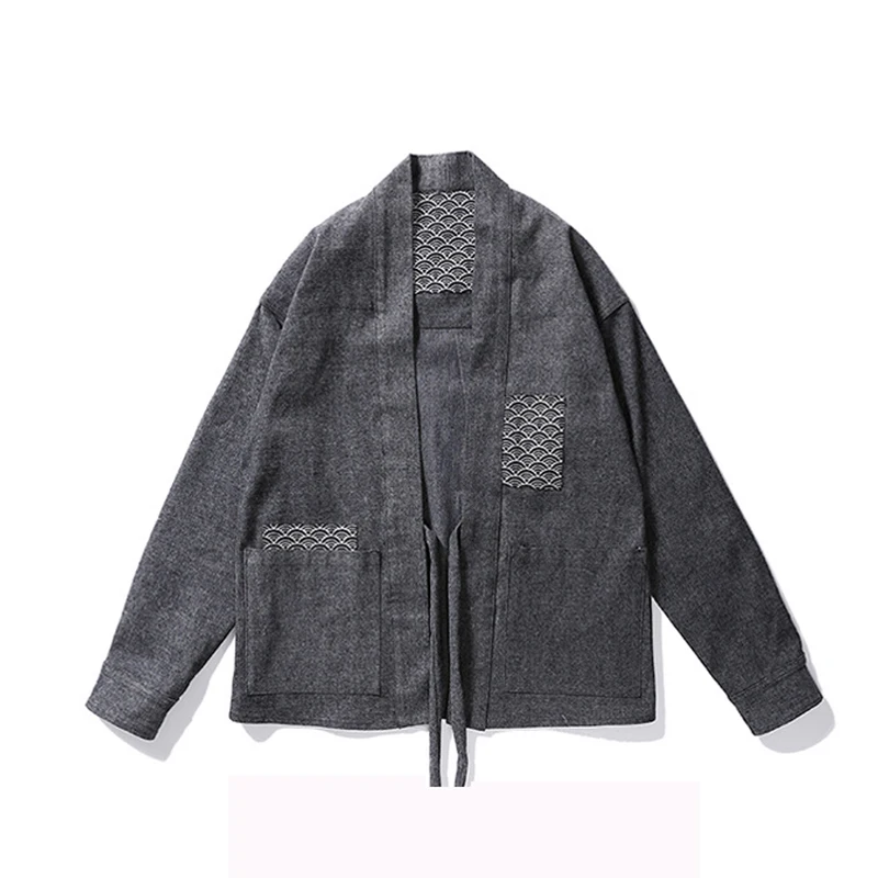 CuteRose Mens 2 Button Woolen Trench Coat Outwear Stand Up Collar Jacket Coat