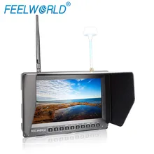 Feelworld 8 Inch Wireless FPV+DVR Monitor for Drone UAV Gopro with Built-in Battery Dual 5.8G 40CH Diversity Receiver PVR821