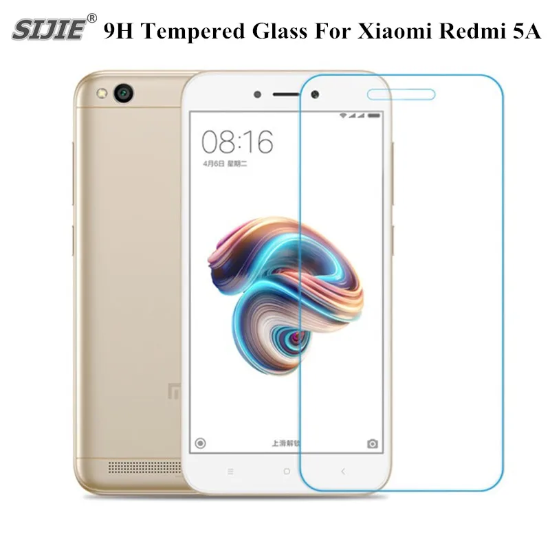 

9H Tempered Glass For Xiaomi Redmi 5A High definition Screen Protector smartphone Smudge proof Toughened Protective Film