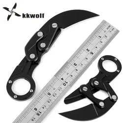 KKWOLF karambit складной нож Портативный counter strike hawkbill тактический боевой карманный охотничий нож бабочка в ноже CS GO