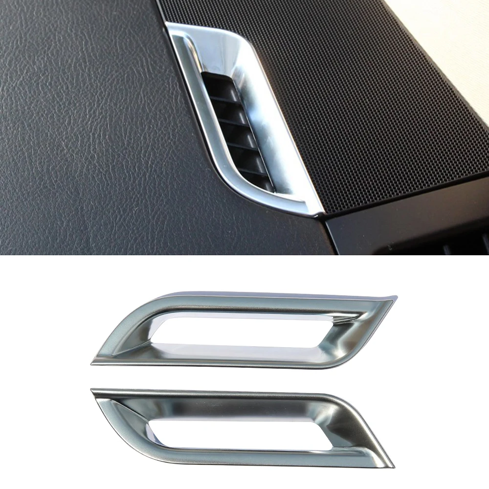 Chrome-Dashboard-AC-Vent-Outlet-Frame-Cover-Trim-For-Land-Rover-Freelander-2-2008-2015-Accessories