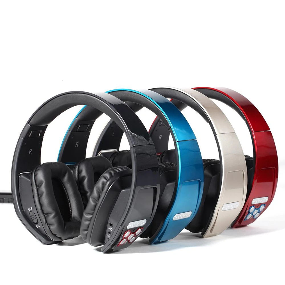 SikkiS Wireless Bluetooth Headphones Foldable Earphones with Microphone Remote Noise Isolating Stereo Bass Sound WS01 SikkiS Wireless Bluetooth Headphones Foldable Earphones with Microphone Remote Noise Isolating Stereo Bass Sound WS01