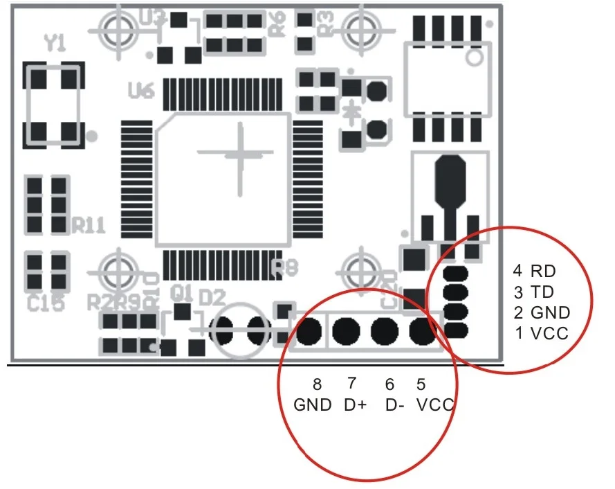 R305 UART оптический модуль отпечатков пальцев датчик отпечатков пальцев для Arduino