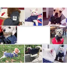 Футболки для щенков, летние клетчатые футболки для домашних животных, пальто с отворотами, одежда для маленьких собак, жилет для домашних животных, магазин одежды для домашних животных