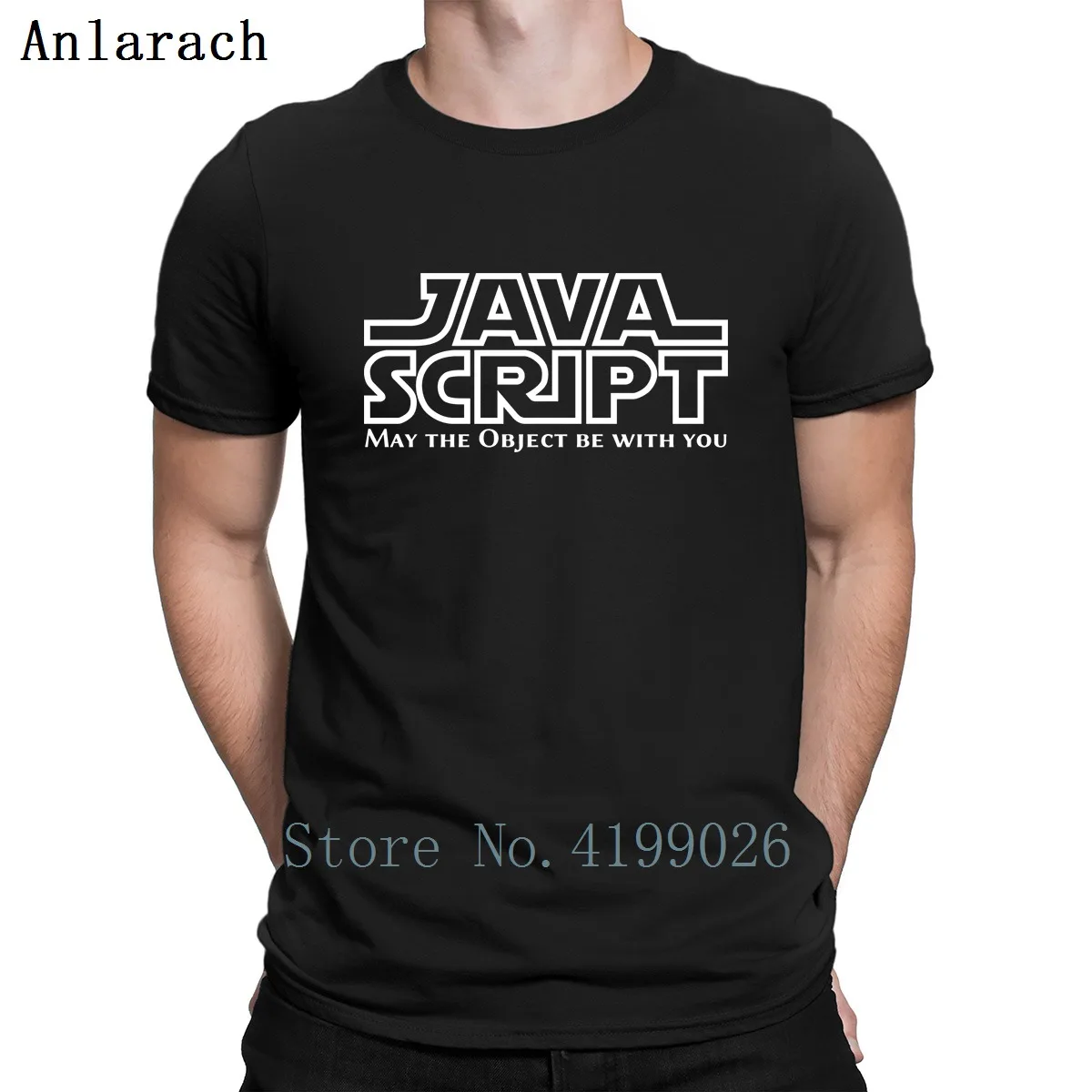 

Javascript May The Objet Be With You T Shirt Short Sleeve Loose Customized Black Shirt Hiphop Spring 2019 Stylish New Trendy