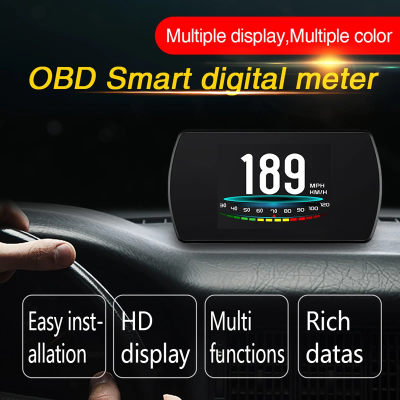 BigBigRoad автомобиль OBDII 2 HUD Дисплей скорость лобового стекла проектор для Renault Lodgy Dacia Duster Лагуна Megane II 1 2 3 4