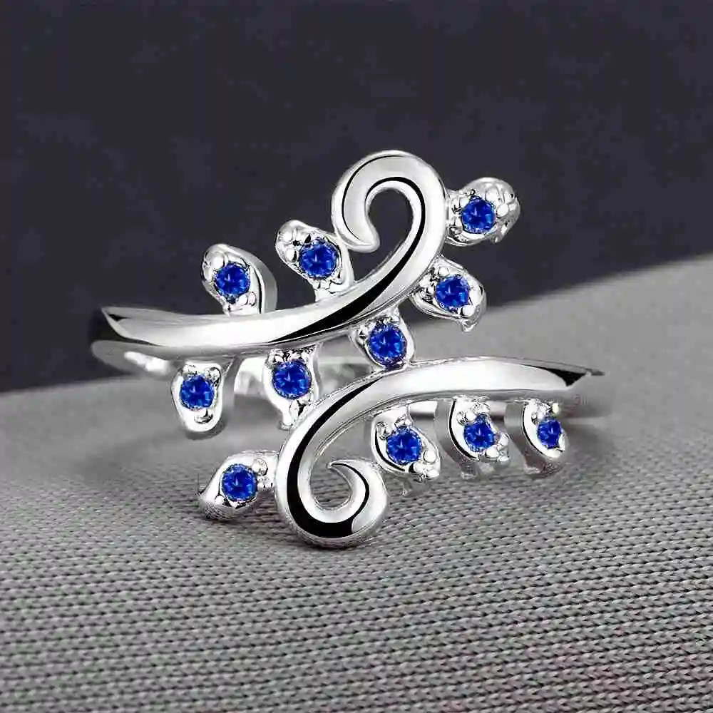 Розовый/белый/синий цвет новинка 2017 распродажа посеребренное кольцо на палец 7 8