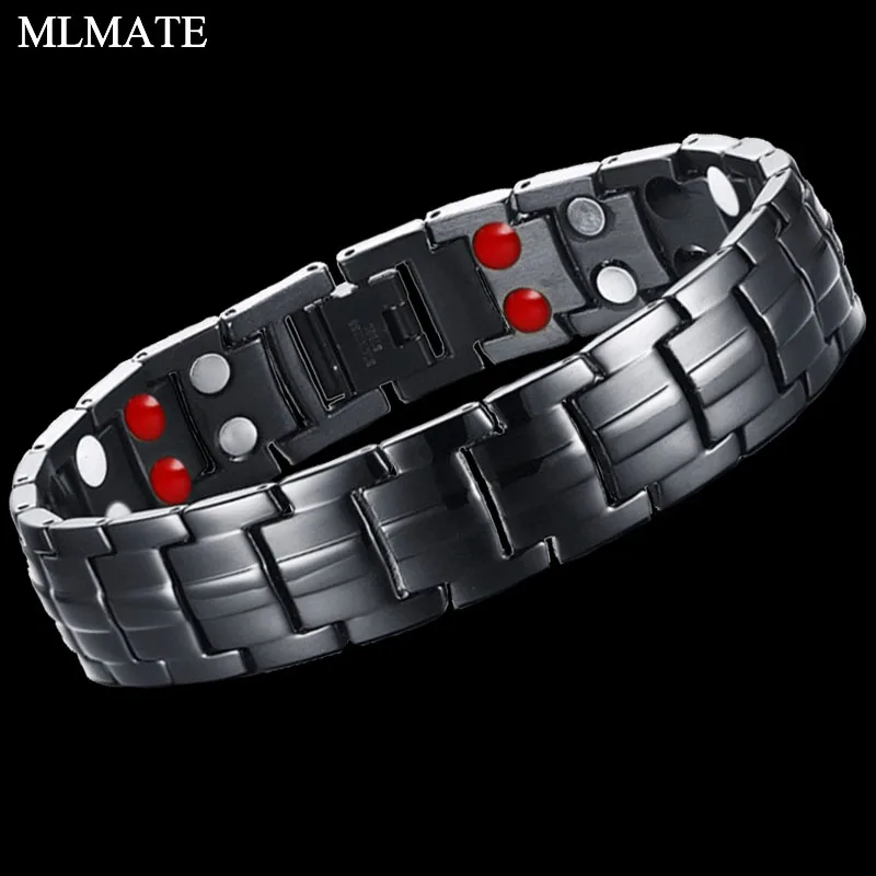 

Men Women Titanium 316L Stainless Steel Magnetic Therapy Bracelet Pain Relief for Arthritis and Carpal Tunnel