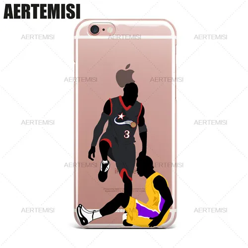 Aertemsi LeBron James Andre Iguodala Allen Iverson Tyronn Luee прозрачный ТПУ чехол для iPhone 6 6s 7 8 Plus X XS Max XR - Цвет: 17