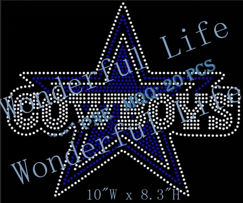 Free shipping High grade Sport Logo Heat Transfer Cowboys Iron On