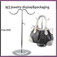 EMS 5 шт./лот металла сумка, Витрина Сумка витринный стеллаж Поддержка Держатель крючок из нержавеющей стали, органайзер, регулируемая 40to72cm