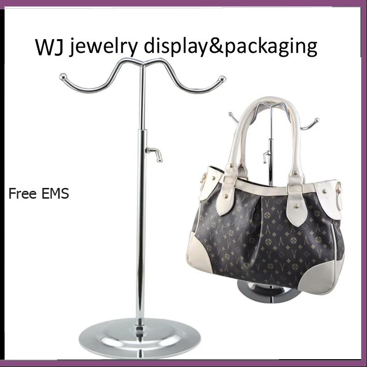 Free EMS 5pcs/lot Metal Handbag Display Stand Bag Showing Rack Support