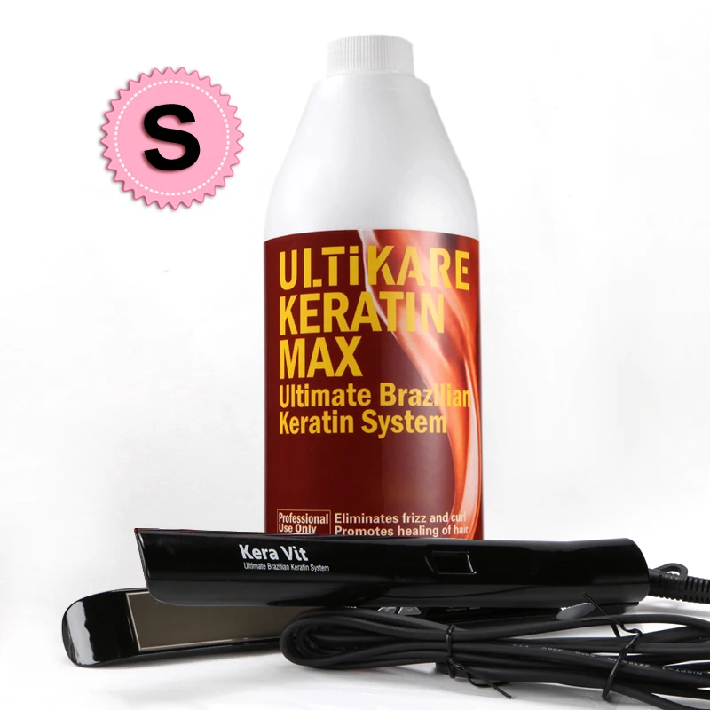 1000ml Chocolate Keratin Treatment 8% Keratin Hair Straightening+hair Flat Iron Keratin ...