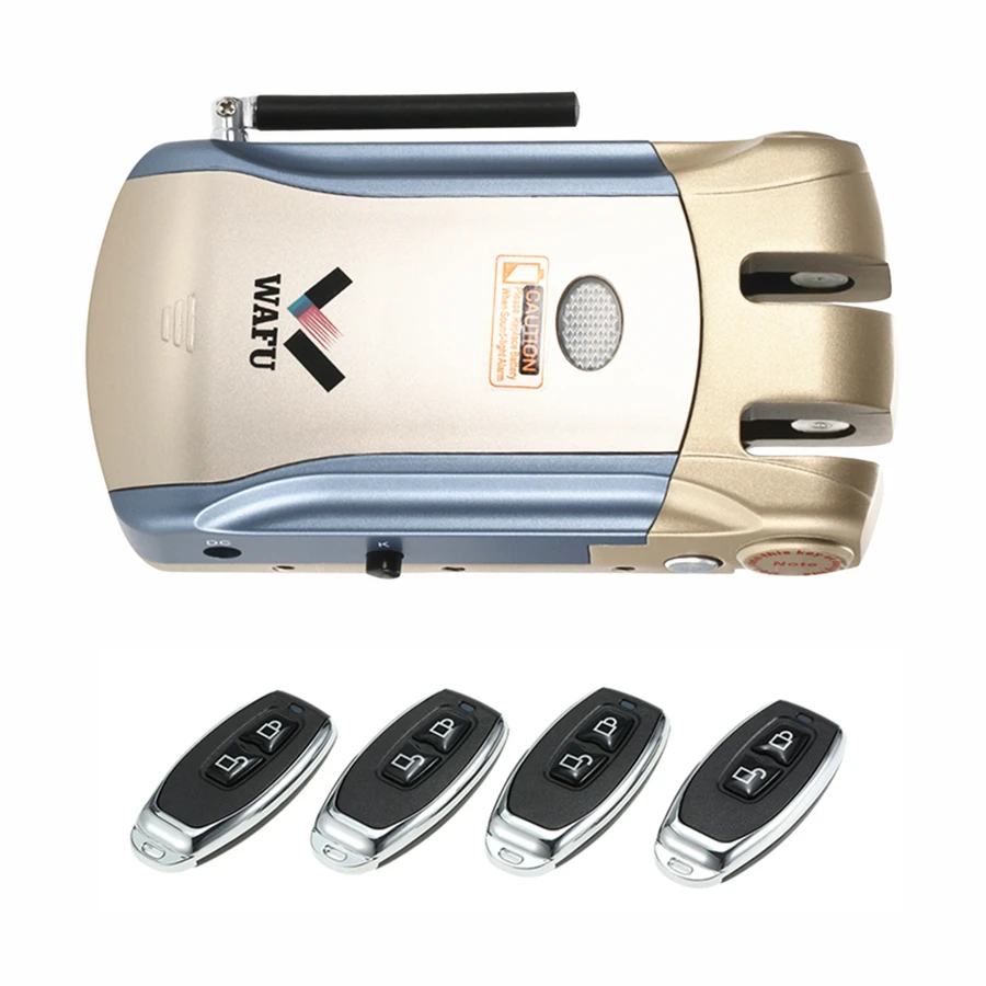 

Security Remote Control Electronic Door Lock Set Padlock Locks Automatically Intellisense Household Warded Smart Lock