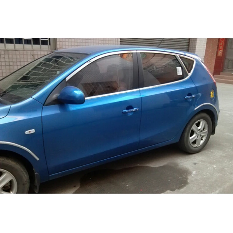 Lsrtw2017 304 нержавеющая сталь окна автомобиля планки для hyundai i30 2007 2008 2009 2010 2011 2012 Elantra