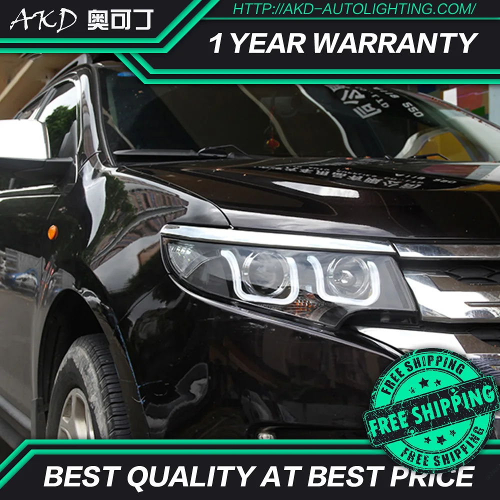 Compare AKD tuning cars Headlight for Ford EDGE 2010-2012 Headlight LED DRL Hid Bi Xenon beam Signal light angel eyes car accessories
