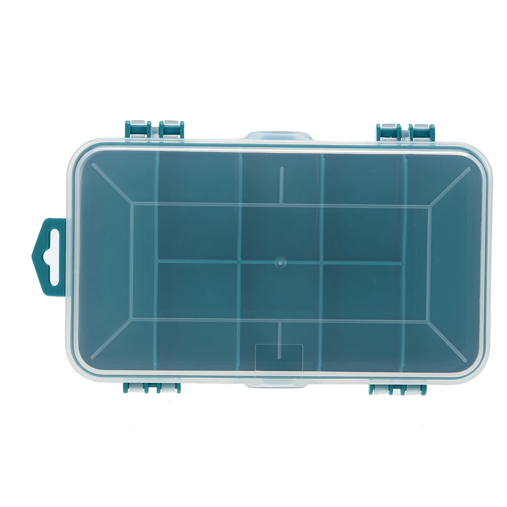 Caja de herramientas de plástico transparente de 13 rejillas caja de herramientas de doble cara organizador de caja de almacenamiento caja de herramientas multifunción para componentes Caja de herramientas de plástico transparente de 13 rejillas caja de herramientas de doble cara organizador de caja de almacenamiento caja de herramientas multifunción para componentes