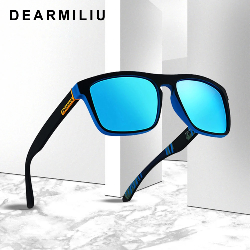DEARMILIU поляризованные солнцезащитные очки мужские водительские оттенки мужские солнцезащитные очки для мужчин Ретро Дешевые Роскошные брендовые дизайнерские Oculos
