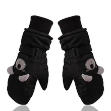 Детские лыжные перчатки водонепроницаемые ветрозащитные Нескользящие зимние перчатки лыжные толстые теплые перчатки варежки для зимних видов спорта