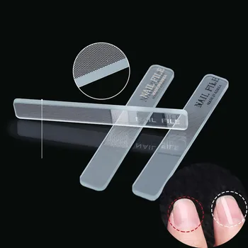 

3PCS/Lot Transparent Sanding Nano Glass Nail File 9cm Size Professional Manicure Files