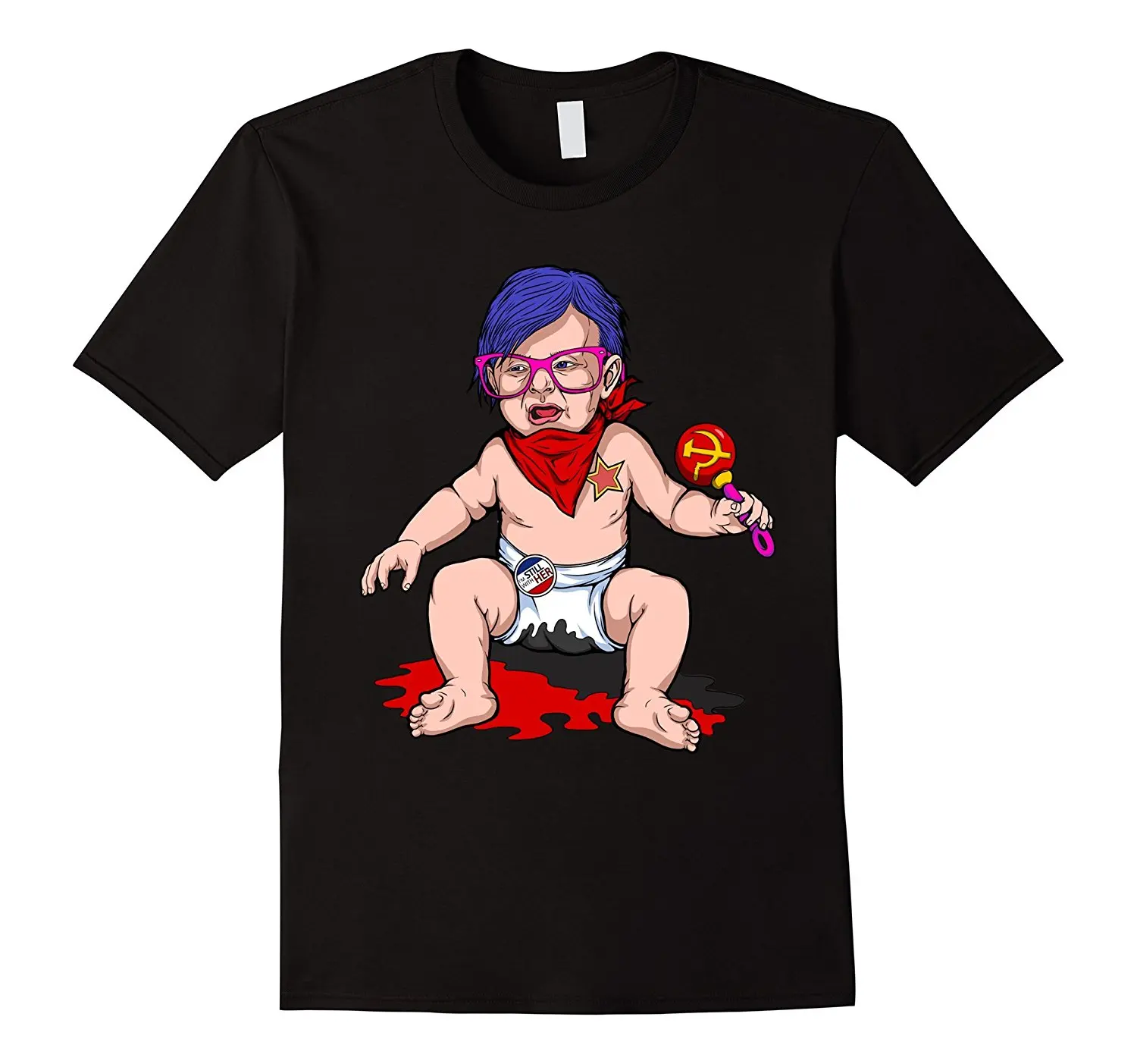 

Anti-Antifa Communist Socialist Crying Baby T-Shirt T Shirt O-Neck Fashion Casual High Quality Print T Shirt Top Tee Plus Size