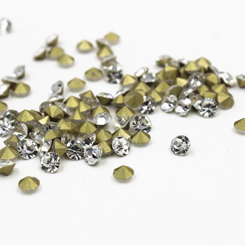 

white transparent Rhinestone Pointed bottom Rhinestone Jewelry DIY making Jewelry fittings JP001