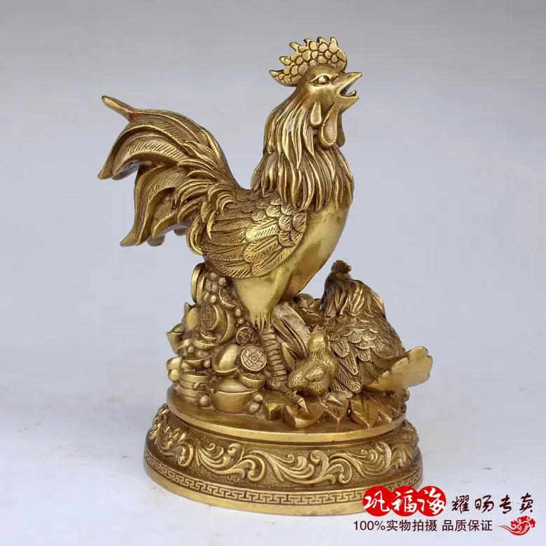 Copper decoration feng shui home decoration copper chicken hen chick