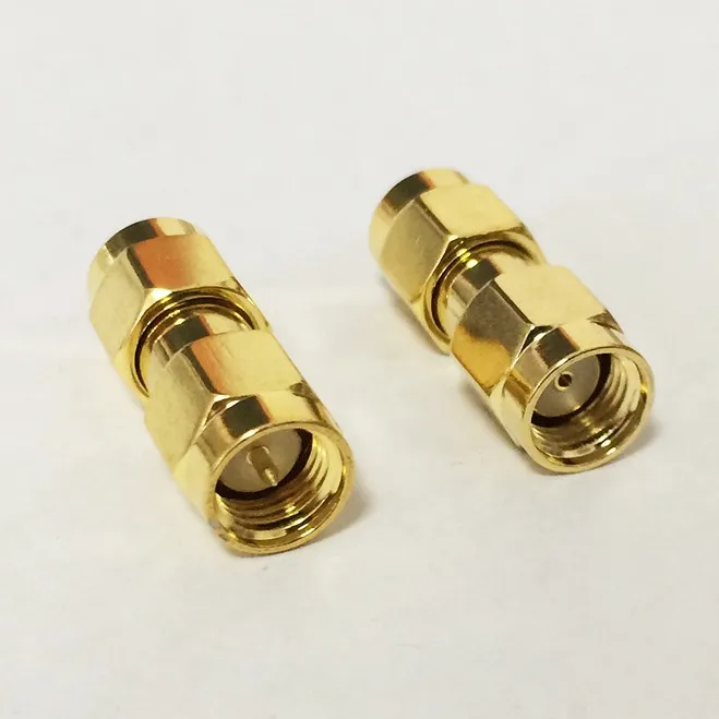 1pc SMA Male to RP SMA male female pin RF Coax Adapter Straight goldplated NEW wholesale 1pc SMA Male to RP SMA male female pin RF Coax Adapter Straight goldplated NEW wholesale