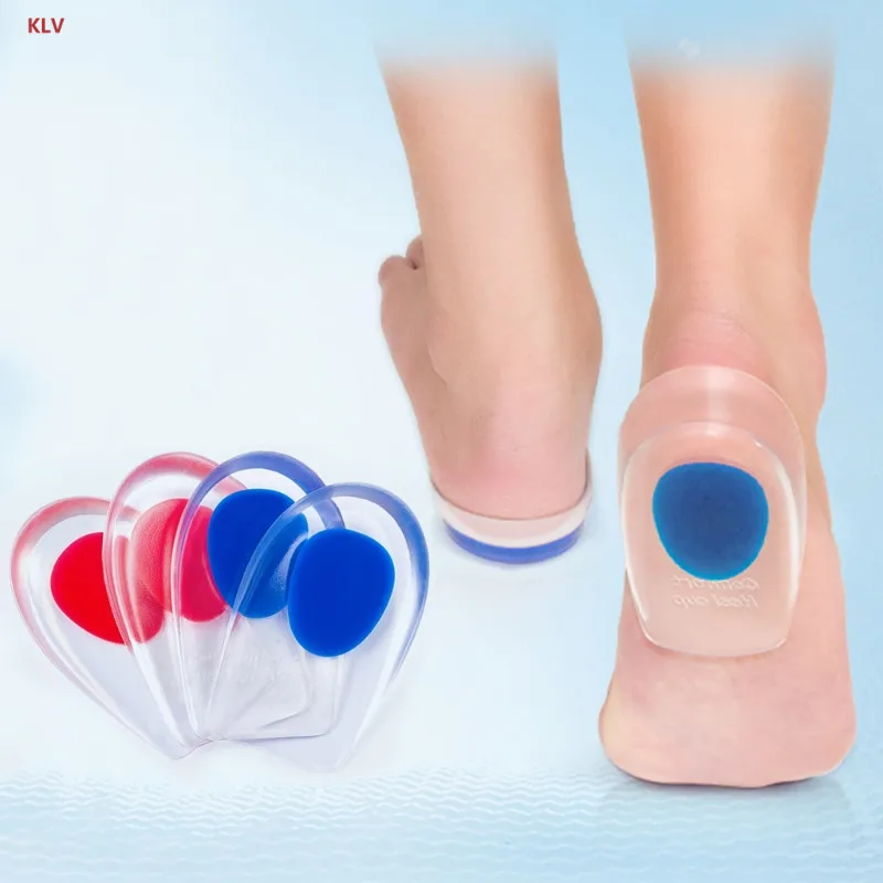 KLV تدليك سيليكون هلام أحذية عالية الكعب الألم حذاء إدراجات الوسادات النعال دعم حفز وسادة
