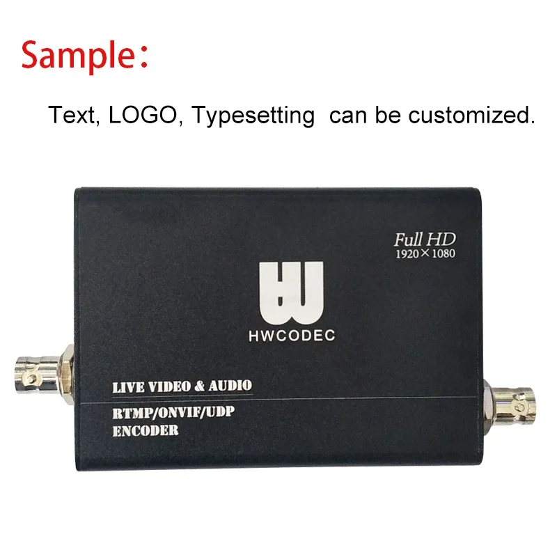 Видео кодер IPTV кодер HWCODEC MPEG4 1080P HDMI/YPbPr/VGA/CVBS H264 H.265 HEVC кодер для стриминга для YouTube, Facebook - Цвет: LOGO Customized