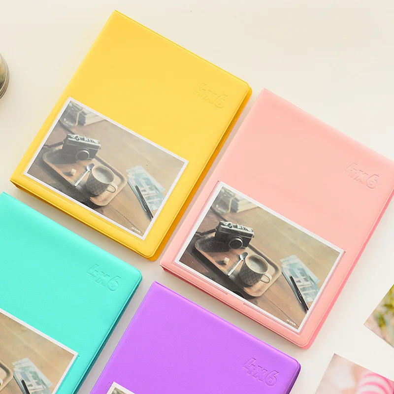 

PU Leather Candy Color Interleaf Fits 81 Pieces 6" Photos Fotos Photography Baby Children Kids Scrapbook Album de fotos