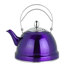 Чайник из нержавеющей стали, цветной чайник с золотым колокольчиком, чайник для заварки ktv