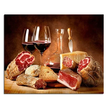 

Beef wine 50x40 Diamond embroidery Diy diamond square drill rhinestone pasted Crafts Needlework home decoration