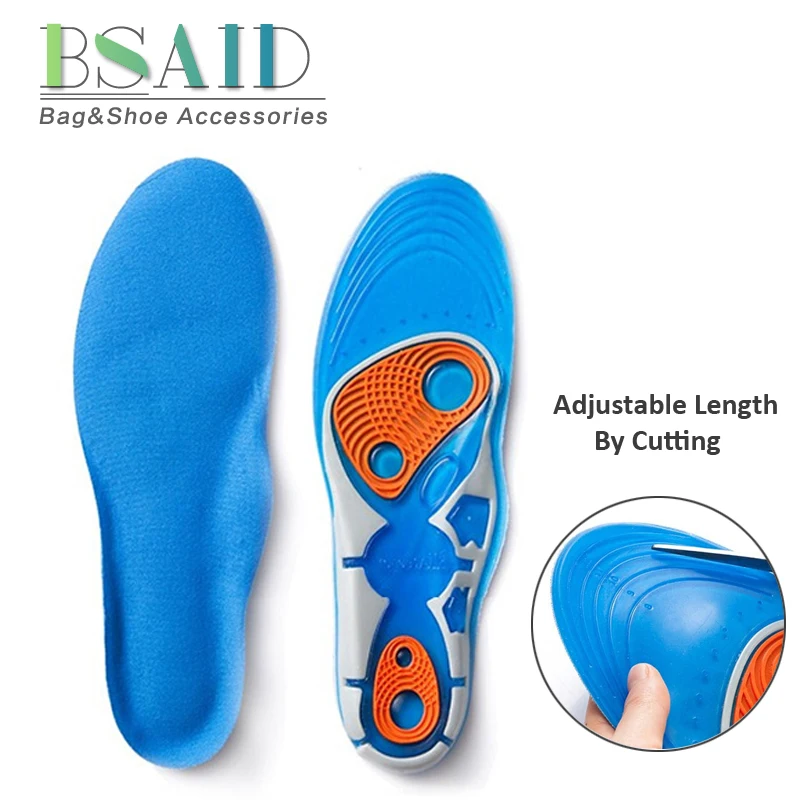 

BSAID Unisex Insoles For Shoes Adjustable Silicone Insole Sneakers Orthopedic Insoles Soft Breathable Velvet Women Men Shoe Pad