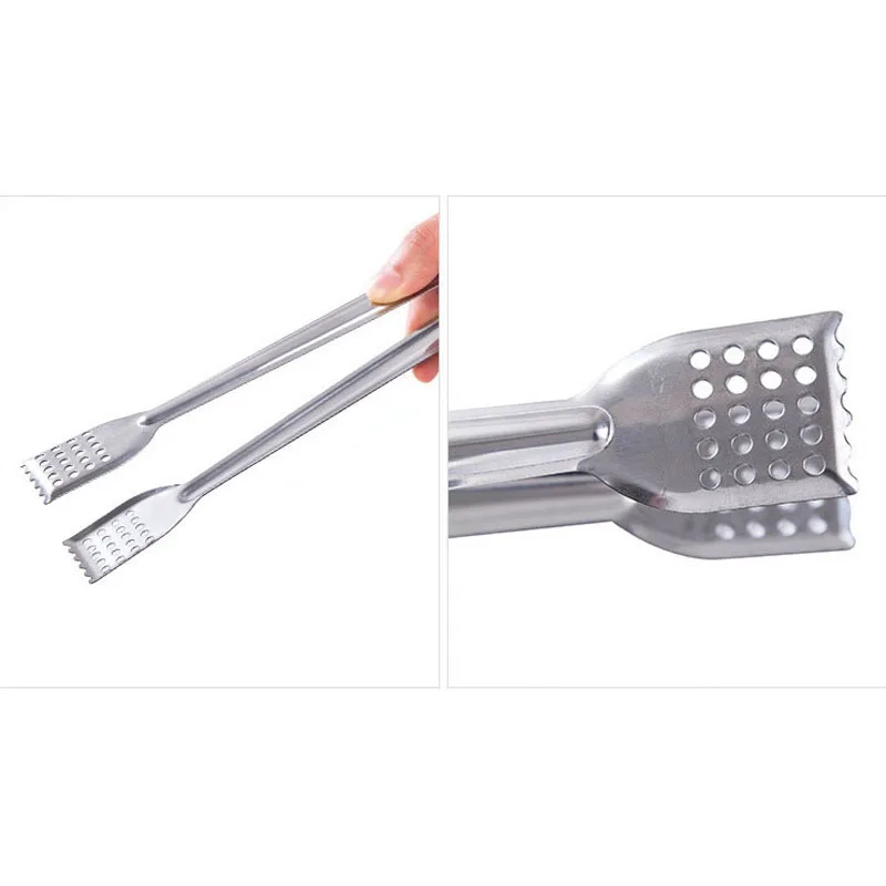 Stainless-Steel-Bread-Clips-Cake-Tongs-BBQ-Clamps-Hollowed-out-Design-Oil-Separation-Food-Dessert-Pick (5)