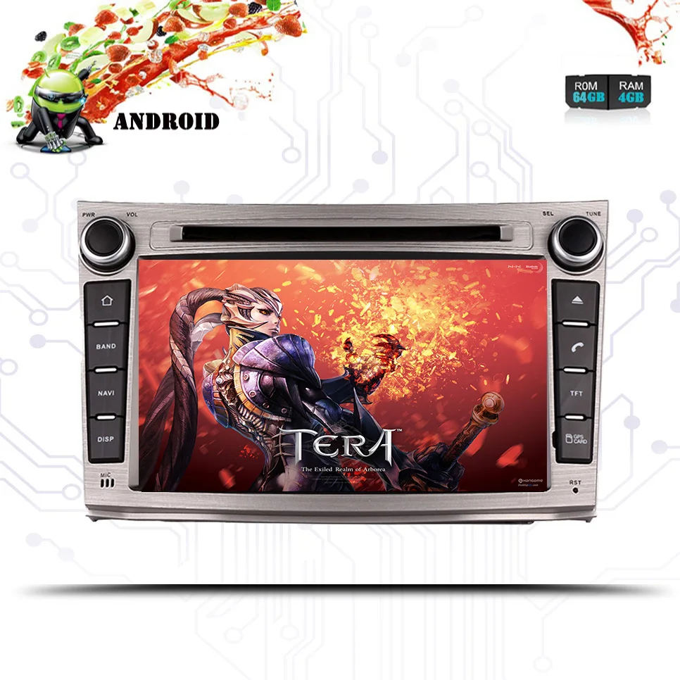 Cheap Octa Core 4GB RAM Android 9.0 Car DVD GPS Navigation Multimedia Player Stereo for Subaru Legacy 2009-2012 Radio 1024*600 System 4