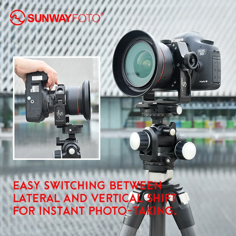 SUNWAYFOTO TS E24 Canon E17 Наклонный кронштейн для объектива штатив БЫСТРОРАЗЪЕМНАЯ